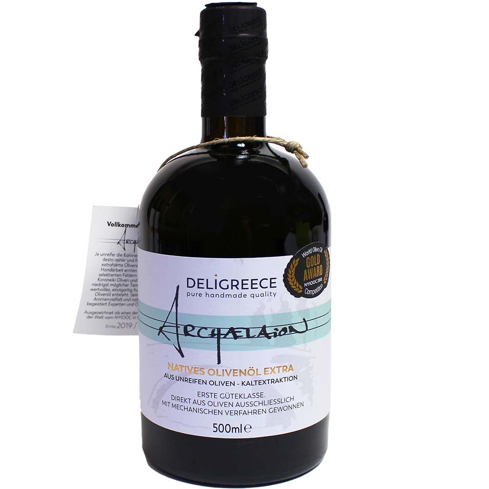 Archaelaion Natives Olivenöl Extra aus unreifen Oliven 500ml -  - Chocolats-De-Luxe