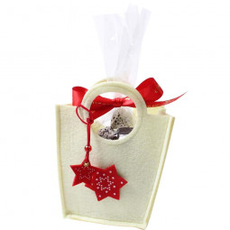 Schokoladen-Geschenkset Sternentasche Frohe Weihnachten