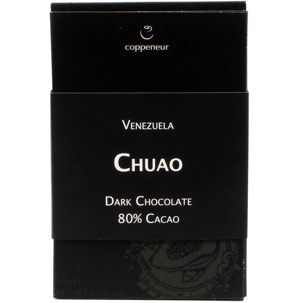 Chuao Venezuela 80% Cacao - dunkle Schokolade - Chocoladerepen, glutenvrij, lactosevrij, veganistische chocolade, Duitsland, Duitse chocolade - Chocolats-De-Luxe