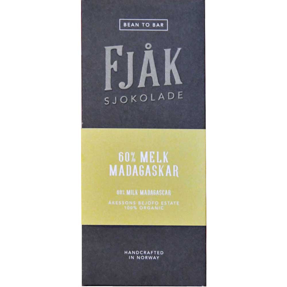 60% Melk Madagascar - chocolate oscura de leche - Barras de chocolate, Noruega, chocolate noruego, Chocolate con azúcar - Chocolats-De-Luxe