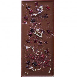 Reinsdyrlav & Tyttebaer - 70% dark chocolate with cranberries