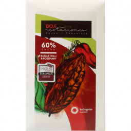 60% Schokolade Basque Chilli & Rosemary - Single Farm Chocolate