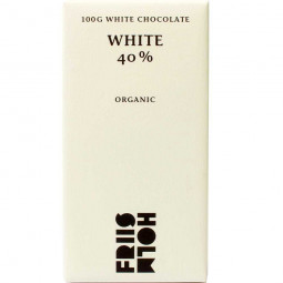 White 40% organic white chocolate
