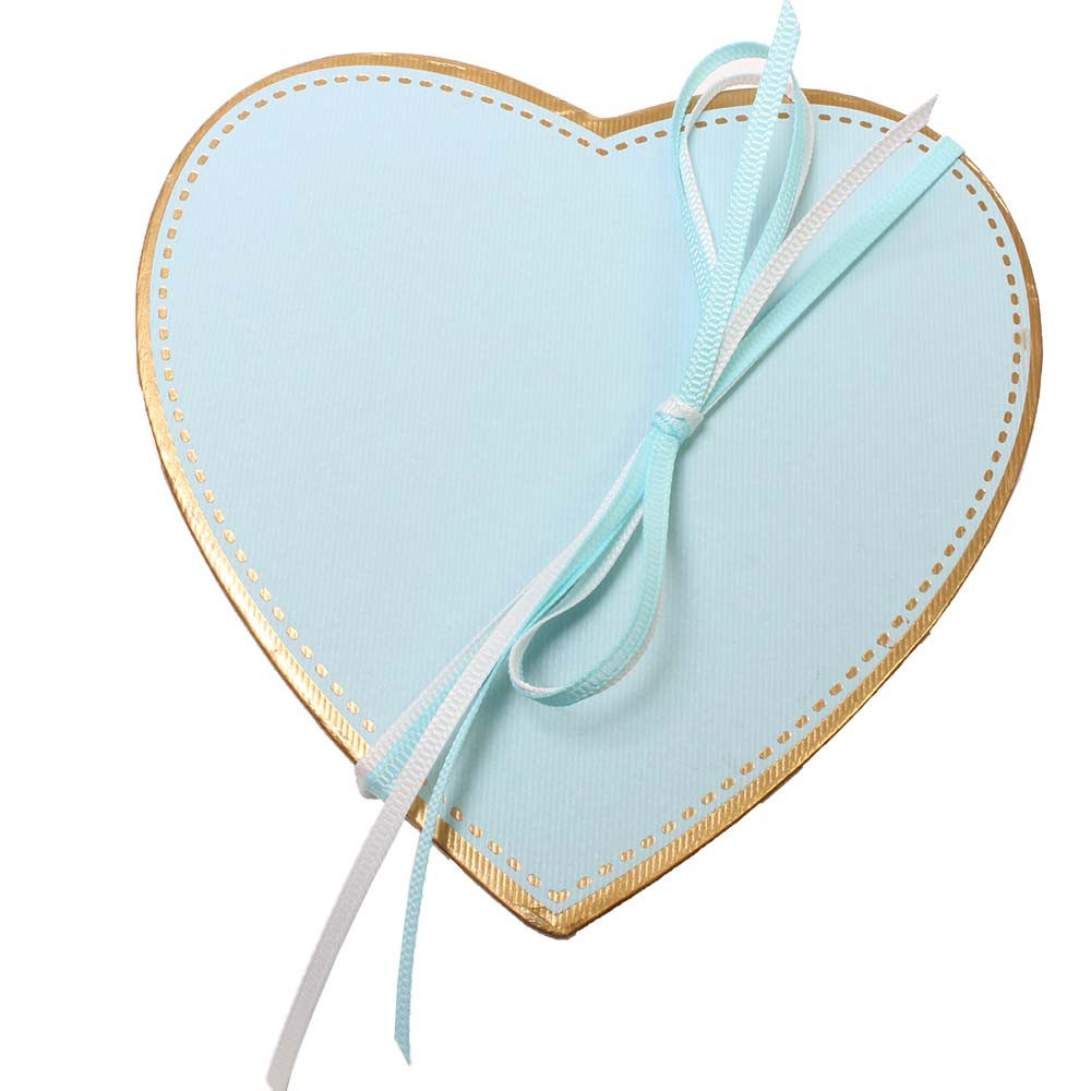 Herzschachtel Hellblau -  - Chocolats-De-Luxe