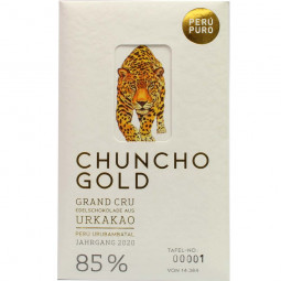 Chuncho Gold Grand Cru 85% biologische pure chocolade