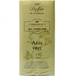 Anis Vert - Zartbitterschokolade mit grünem Anis