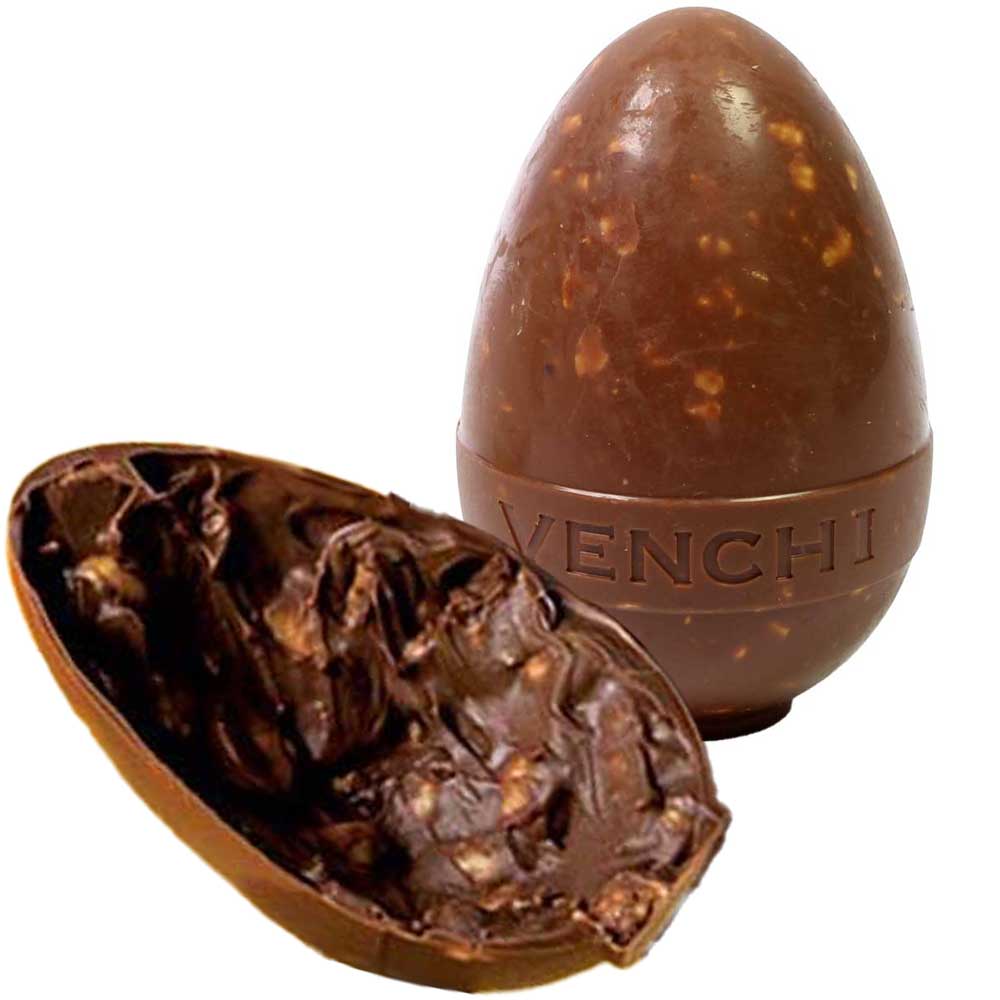 Venchi Easter egg milk chocolate with hazelnuts 70g
