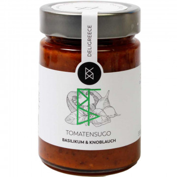 Salsa di pomodoro con basilico e aglio Salsa di pomodoro con basilico e aglio