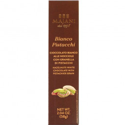 Bianco Pistacchi - Hazelnuts white chocolate with pistachio grains