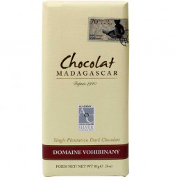chocolate de plantación única 70% Domaine Vohibinany - chocolate oscuro