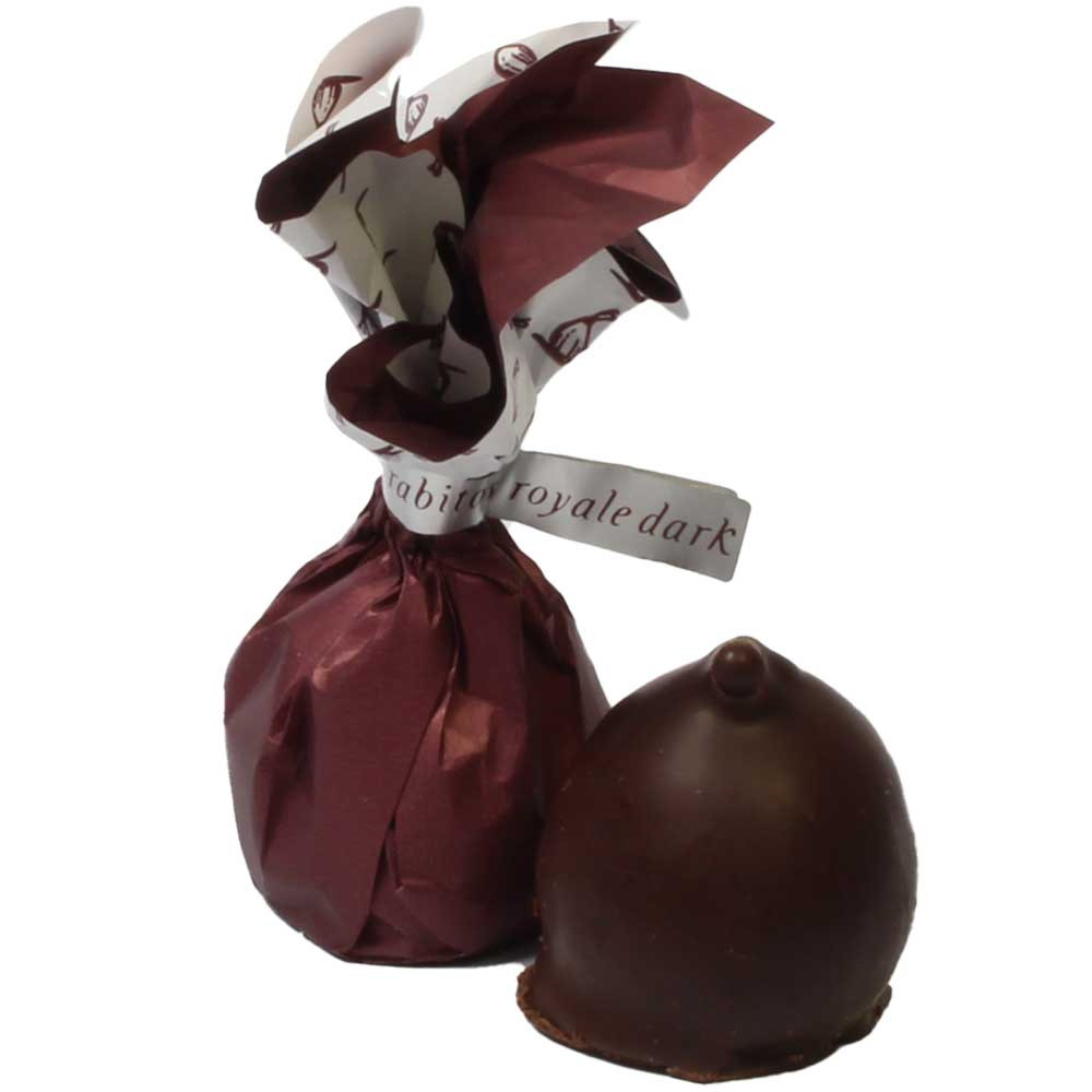 Rabitos Royale chocolate covered fig with brandy chocolate cream filling - Chocolate coated, Sweet Fingerfood, with alcohol, Spain, spanish chocolate, Chocolate with fig - Chocolats-De-Luxe