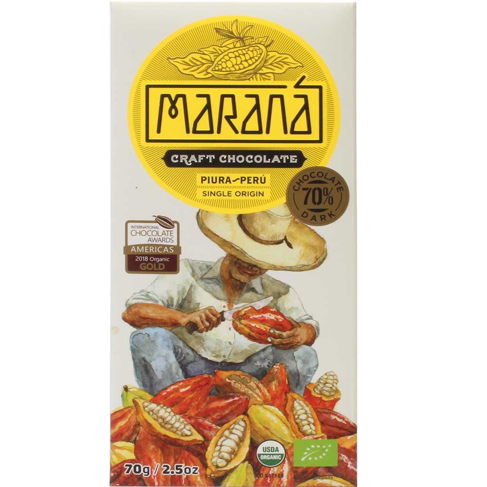 Marana • PIURA 70% Schokolade Single Origin aus Peru BIO