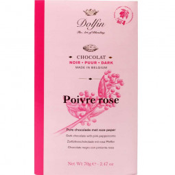 Poivre Rose 60% chocolate oscuro con pimienta rosa