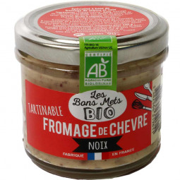 Tartinable Fromage de Chèvre Noix Organic - Spread with goat cheese and walnuts