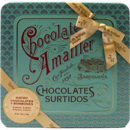 Geschenkdose Amatller Chocolates Surtidos - Mix mit Napos und Flores