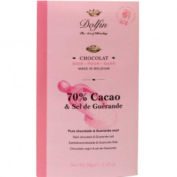 70% Cacao & Sel de Guérande -.Cioccolato fondente con sale