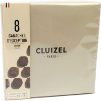 8 chocolates Ganaches d'Exception Noir - chocolates oscuros