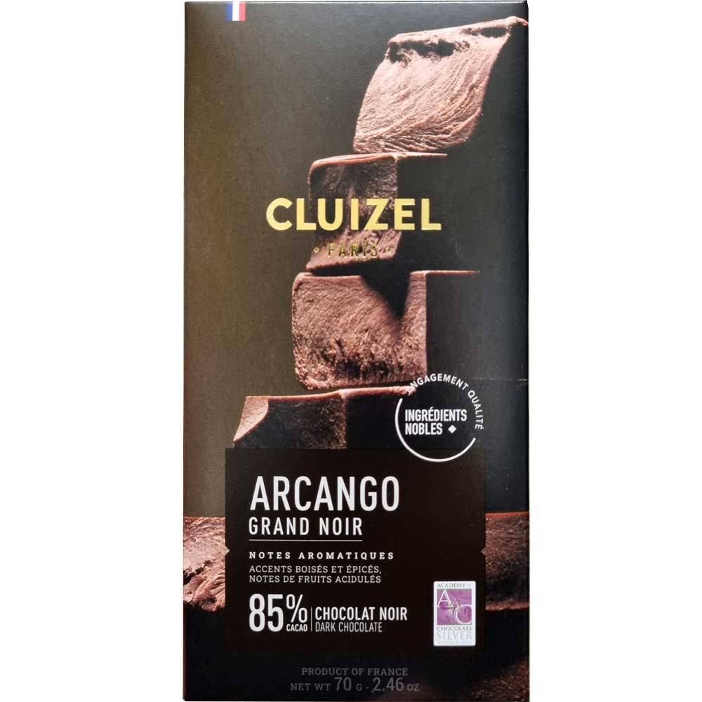 Dunkle Schokolade "Arcango" Grand Noir 85% - Tafelschokolade, vegan-freundlich, Frankreich, französische Schokolade, Schokolade mit Zucker - Chocolats-De-Luxe