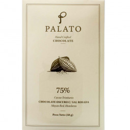 75% Chocolate Oscuro Sal Rosada - dark chocolate with pink salt