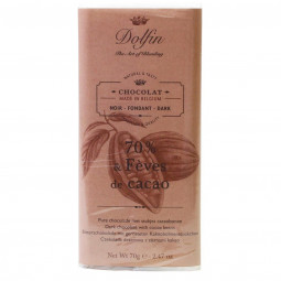 Fèves de Cacao - 70% Dark Chocolate with pieces of cocoa beans