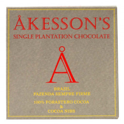 Akesson 100% Forastero Cocoa and Nibs Fazenda Sempre Firme
