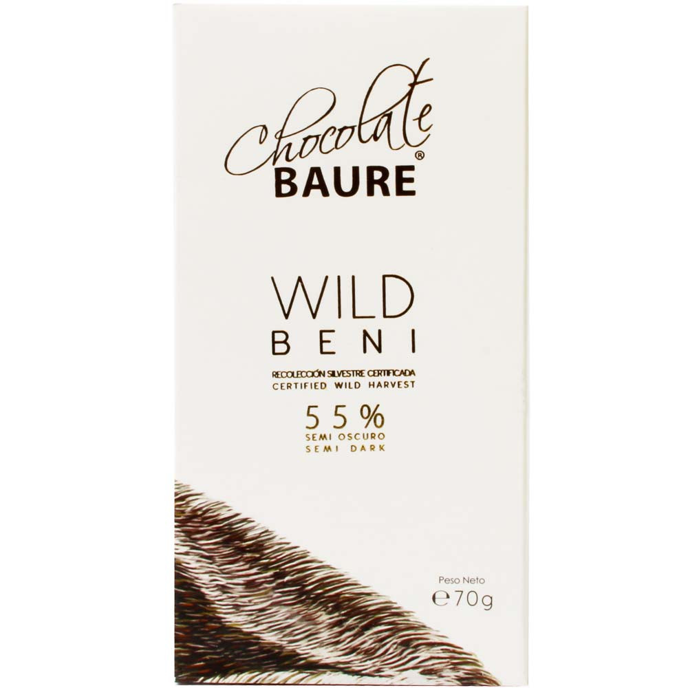 55% Wild Cacao Semi Oscuro - dunkle BIO Schokolade - Tafelschokolade, Bolivien, bolivianische Schokolade, pure Schokolade - Chocolats-De-Luxe