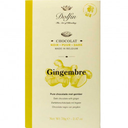 Chocolat noir Gingembre frais 60% Pure Chocolade met Gember 