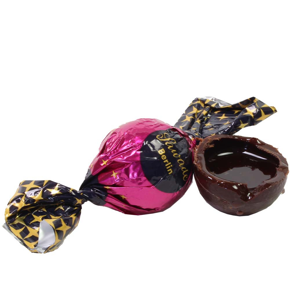 Scotch whiskey ball in dark chocolate - Sweet Fingerfood, gluten free, GMO free chocolate, suitable for vegetarians, vegan chocolate, with alcohol, Germany, german chocolate, chocolate with whisky, whisky chocolate - Chocolats-De-Luxe