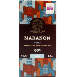 60% chocolat lait de Maranon Pérou BIO 