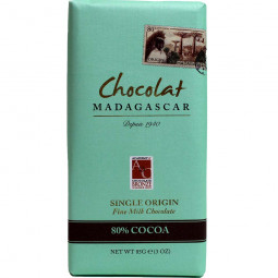 Chocolat Madagascar 80% finissimo cioccolato al latte