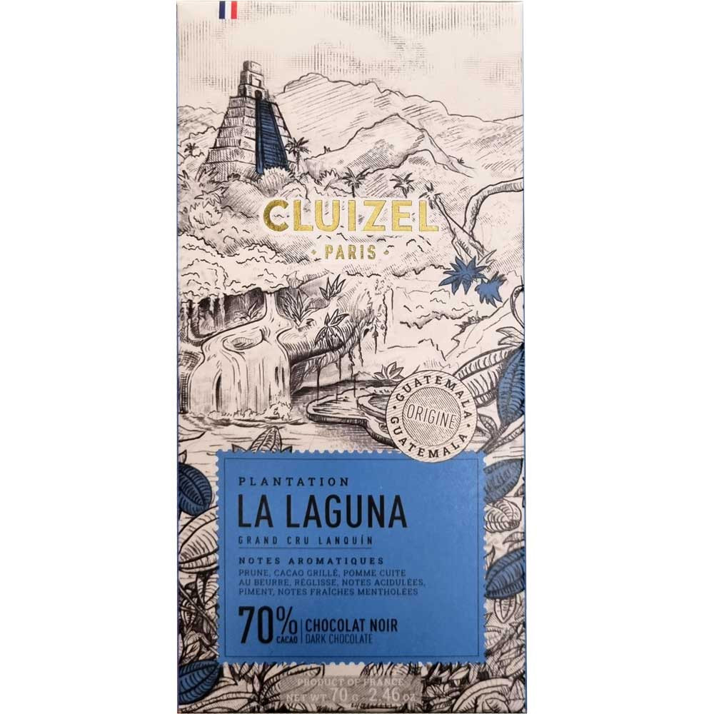 Plantation La Laguna Guatemala Chocolat Noir 70% dark chocolate - Bar of Chocolate, lecithin free, soy free chocolate, vegan-friendly, without artificial flavourings / additives, France, french chocolate, Chocolate with sugar - Chocolats-De-Luxe