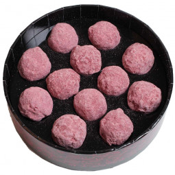 Raspberry Truffles - truffe pralinée fourrée à la framboise - coffret cadeau Raspberry Truffles - truffe pralinée fourrée à la framboise - coffret cadeau