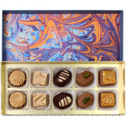 Giftbox of nougat chocolates