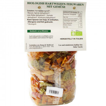 Pasta di Natale BIO con verdure italiane Pasta di Natale BIO con verdure italiane