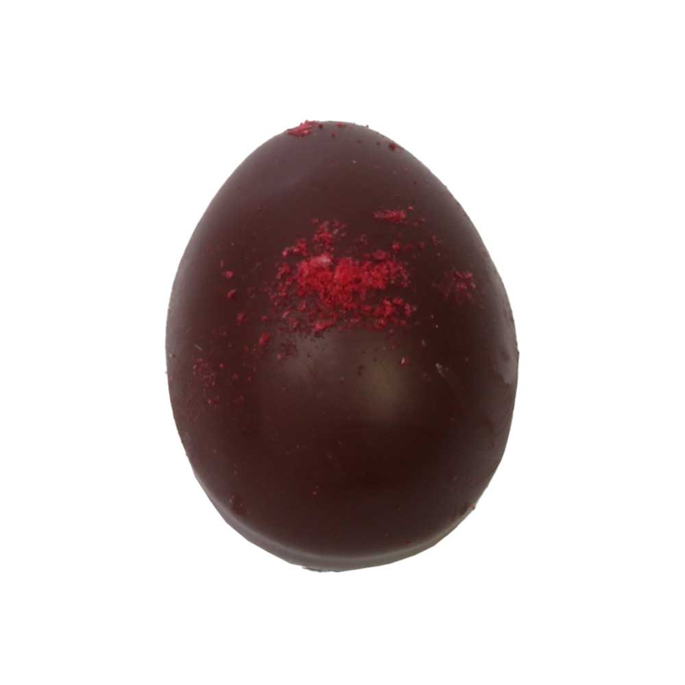 Himbeer Chili Osterei - dunkle Schokolade - - Chocolats-De-Luxe
