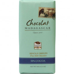 Chocolat Madagascar 50% Chocolat Origine Cacao